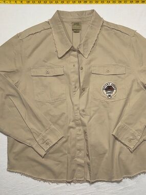 Indiana Jones Disney Beige Utility Shirt Jacket
